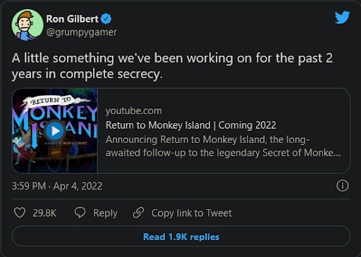 Wann wird Return to Monkey Island veröffentlicht?