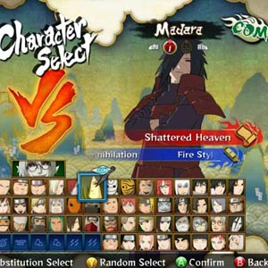 Naruto Shippuden 3 Charakter auswählen