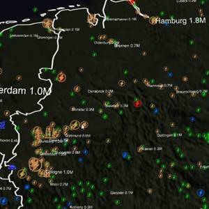 Nuclear War Simulator Schnittstelle