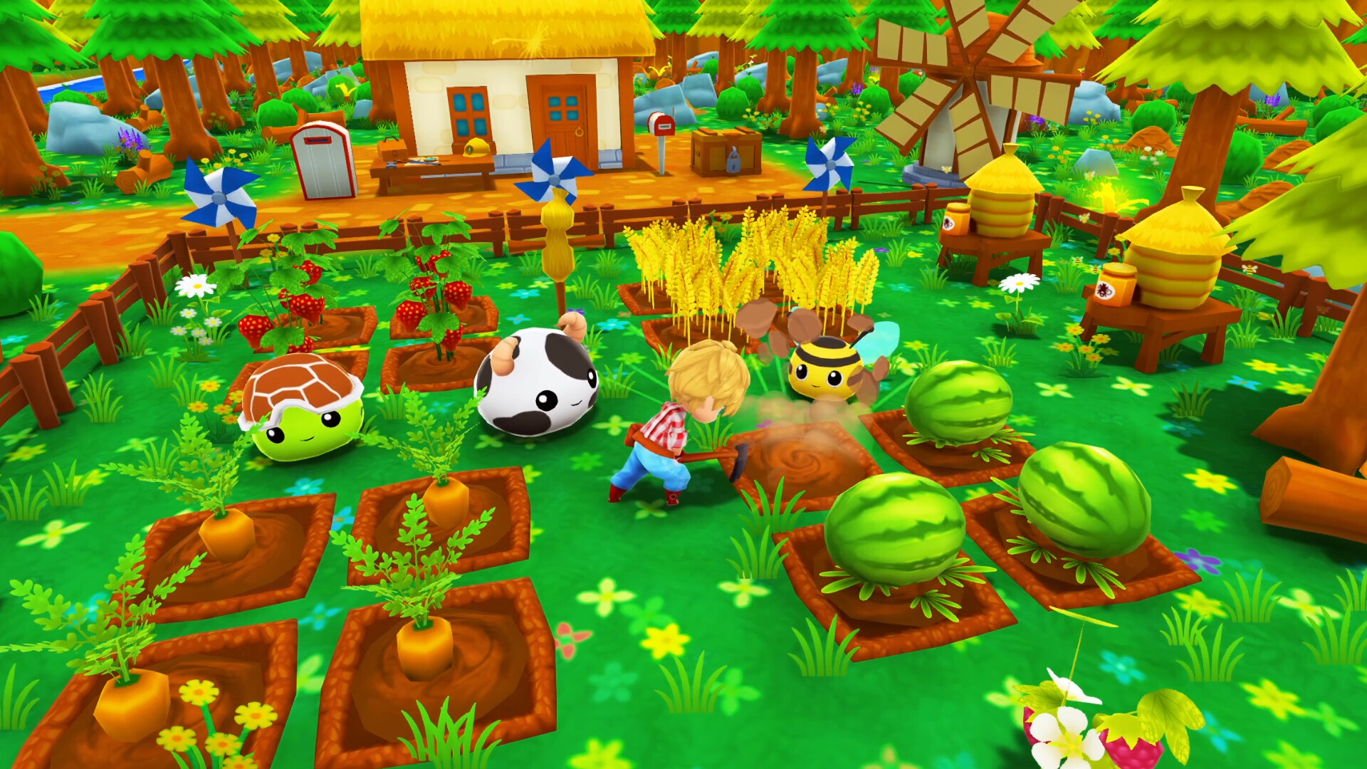 Ova Magica Dorfleben und Blob-Kreatur Gameplay