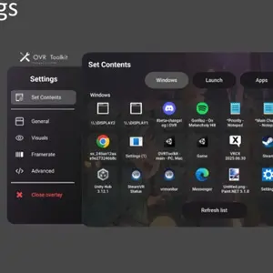 OVR Toolkit - Einstellungen