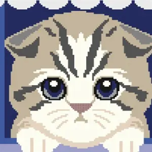 Paint by Pixel 3 - Kätzchen