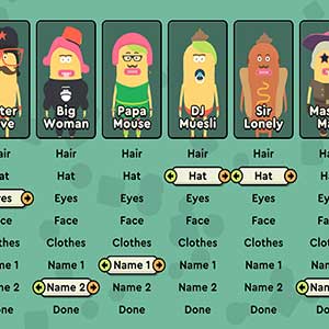 Papa’s Quiz Avatar-Anpassung