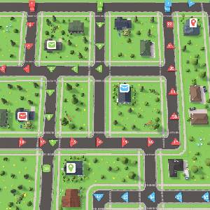 Parcel Master - Blauer Fahrer