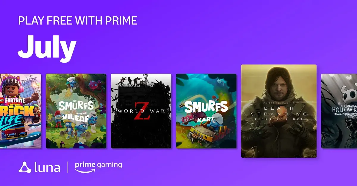 Prime Gaming Free Games From Amazon Luna July 2025