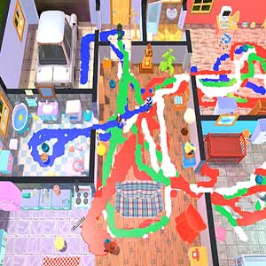 Kind, das auf den Boden kackt