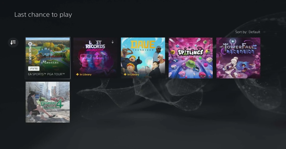 PS Plus Last chance to Play April 2026