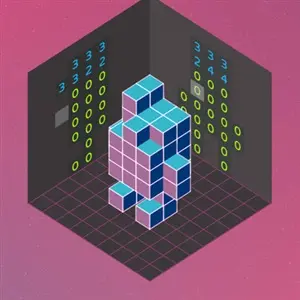 Qube Qross - Neon-Grafikstil