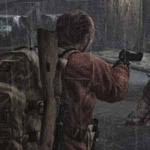 Resident Evil Revelations 2 PS4 Barry Burton using a pistol