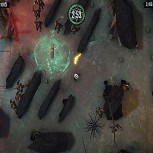 Hexe führt ihr Ritual durch