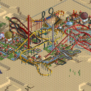 Rollercoaster Tycoon Deluxe Theme park