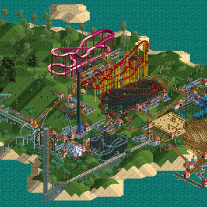 Rollercoaster Tycoon Deluxe Achterbahn