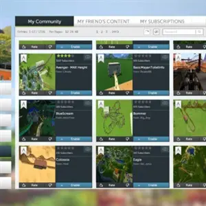 RollerCoaster Tycoon World - Baupläne