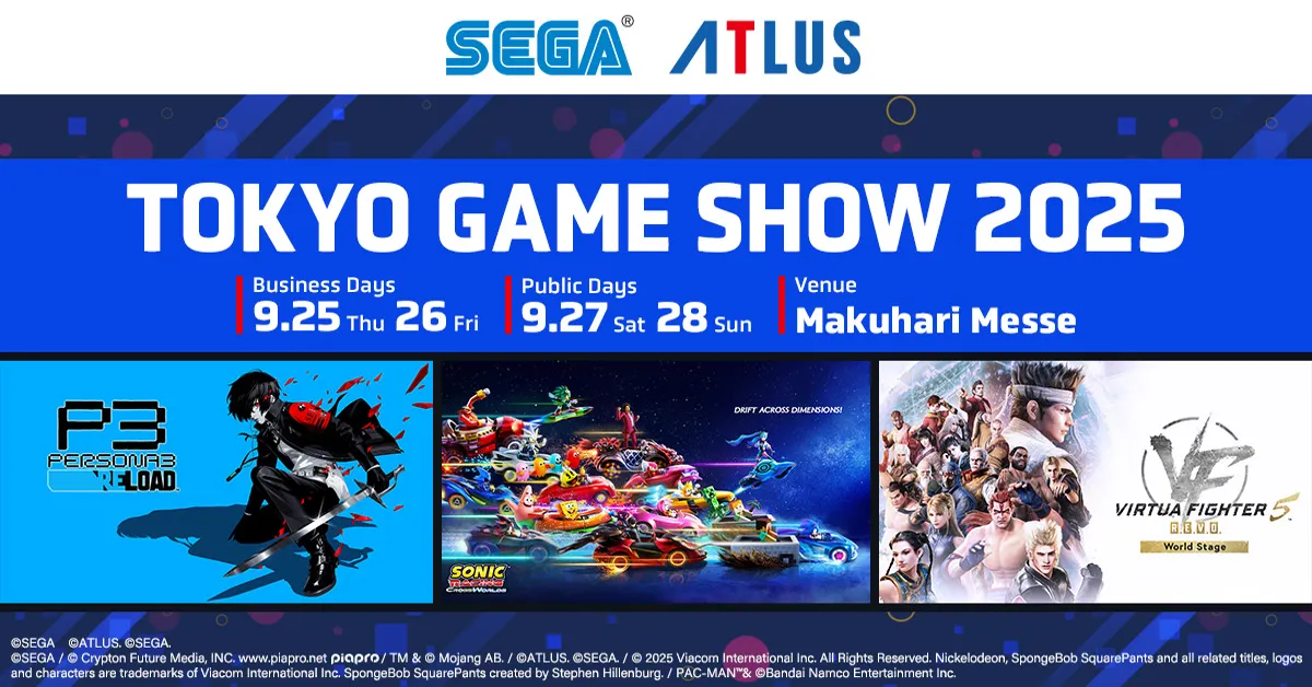 Sega und Atlus Tokyo Game Show 2025 Lineup