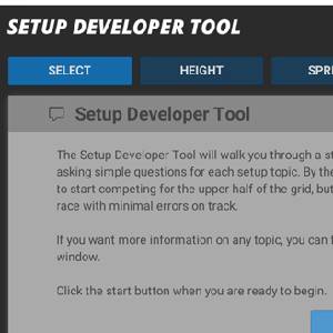 Setup Developer Tool 2021 - Tab auswählen