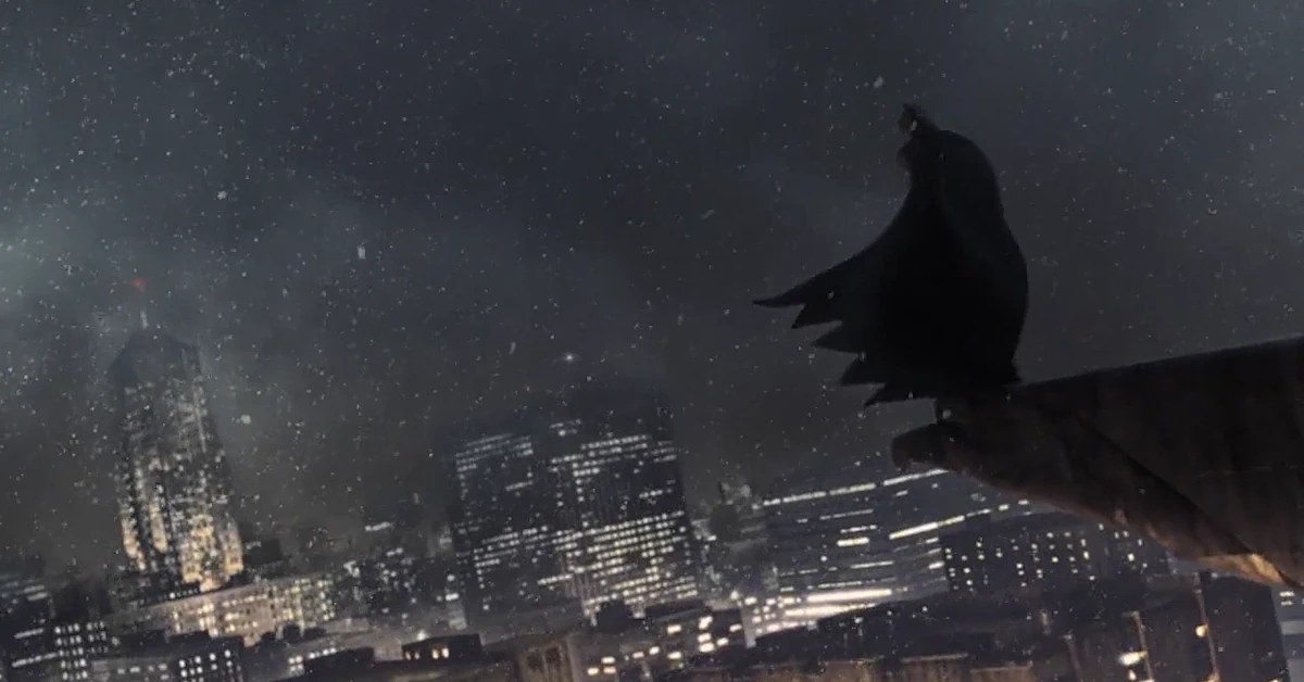 Batman überblickt Gotham City im abgebrochenen Project Apollo