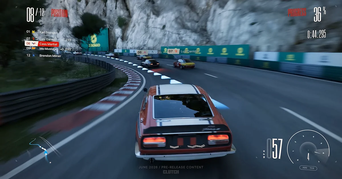Clutch bietet eine offene Spielwelt, die auf Monaco und der umliegenden Landschaft basiert Clutch bietet eine offene Spielwelt, die auf Monaco und der umliegenden Landschaft basiert