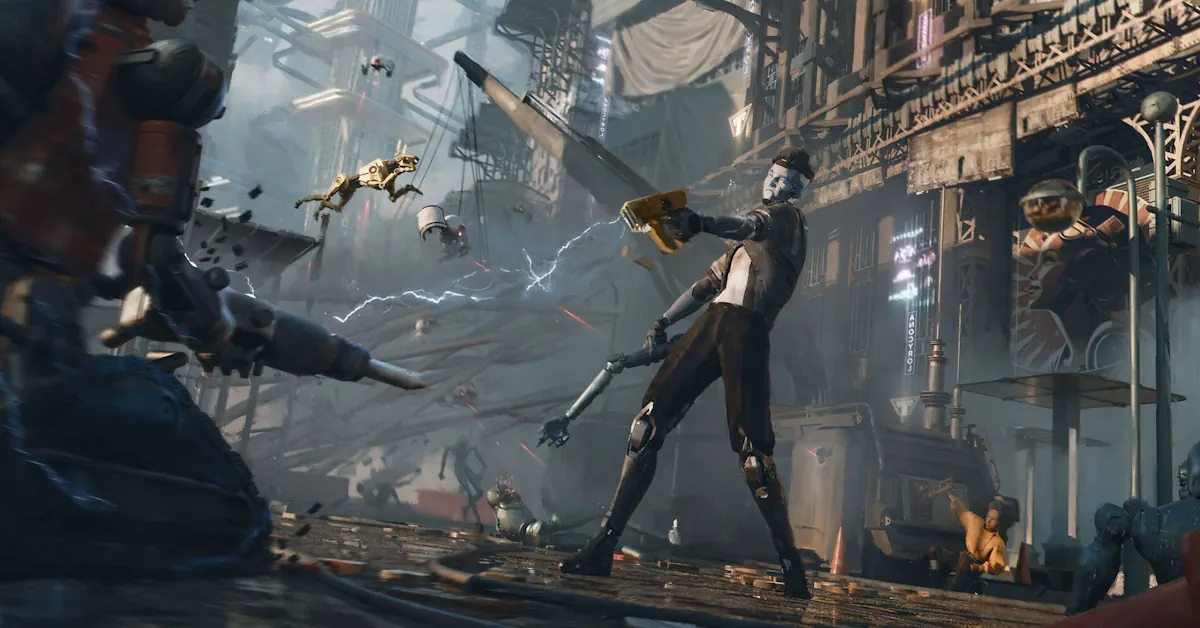 Conglomerate North wächst in die Höhe – mit Skybridges, hochgelegenen Parks und wild gewordenen Maschinen