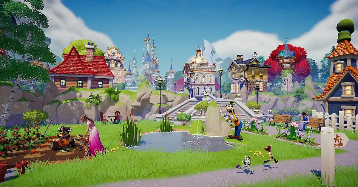 Disney Dreamlight Valley auf einem hochauflösenden Platz auf der Nintendo Switch 2
