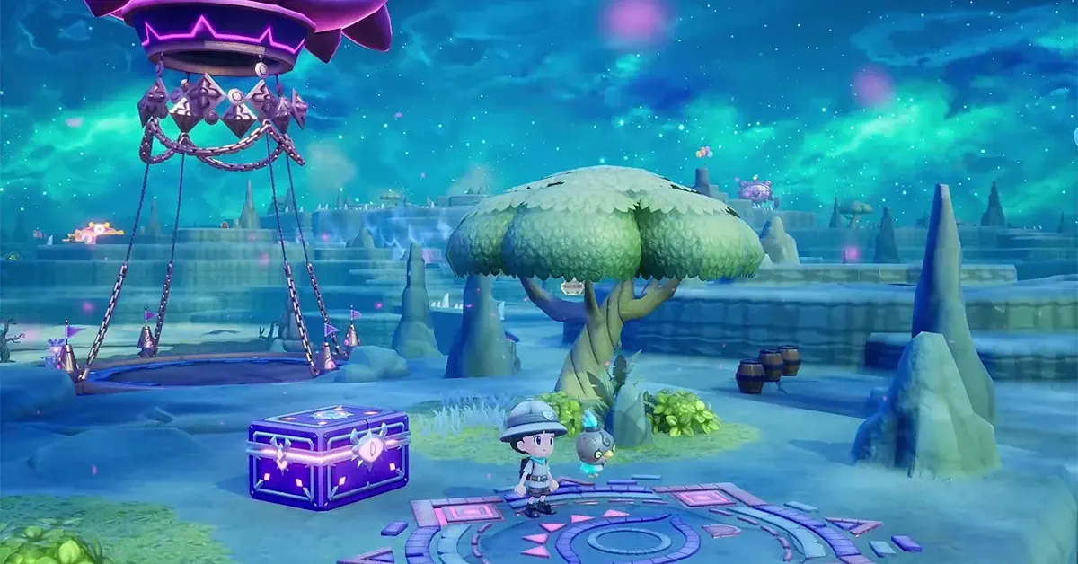 Key Art von Fantasy Life i: Die Zeitdiebin, das die Inhalte des neuen Updates zeigt