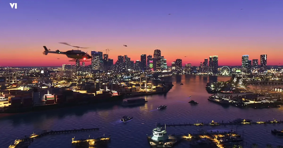 Rockstar Games hat die Landingpage mit einer wunderschönen Aufnahme von Vice City aktualisiert