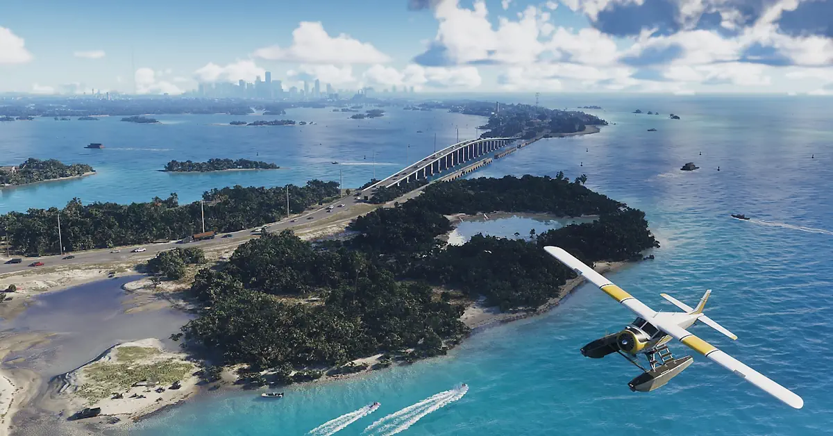 Ein Blick auf den Himmel von Vice City, der signalisiert, dass das lange Warten auf Rockstars nächsten Mega-Release endlich ein Ende hat