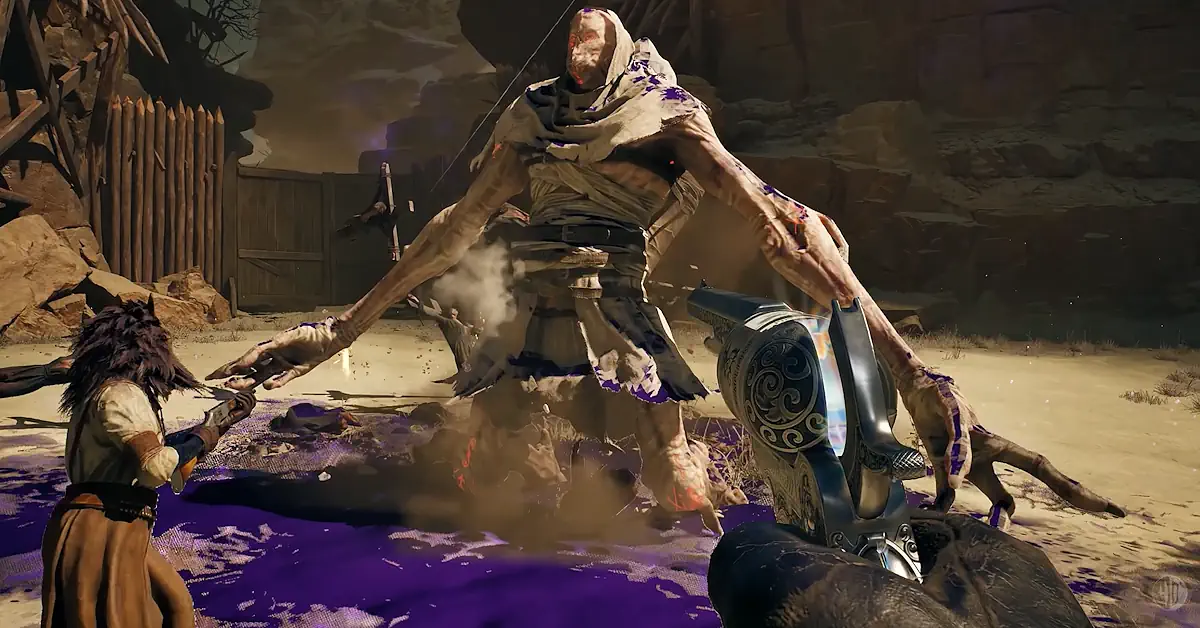 Guns of Eschaton bringt taktische Soulslike-Kämpfe in eine mystische Western-Pionierwelt