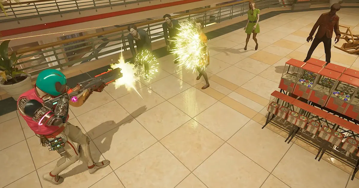 Das neueste Update führt ein brutales Crossover mit dem Kultklassiker Hotline Miami ein