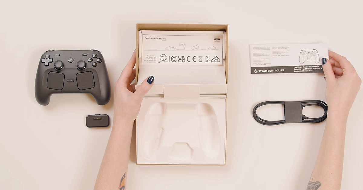 Der neu gestaltete Steam Controller erscheint am 4. Mai mit TMR-Thumbsticks und Dual-Trackpads