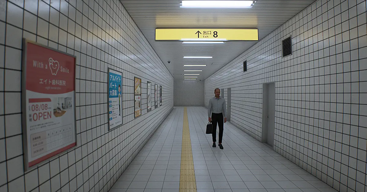 Die Spieler müssen jedes Detail der sich wiederholenden U-Bahn-Tunnel akribisch scannen, um Anomalien zu entdecken