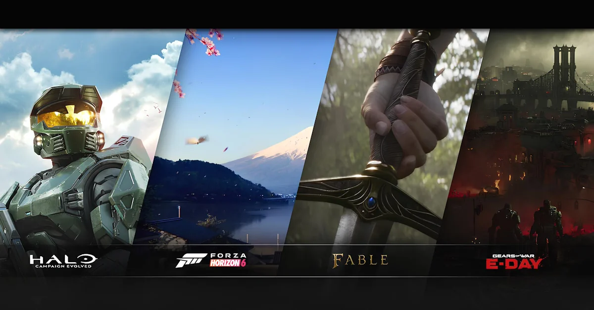 Xbox 2026 Roadmap mit Konzepten zu Fable, Gears of War: E-Day und Halo: Campaign Evolved