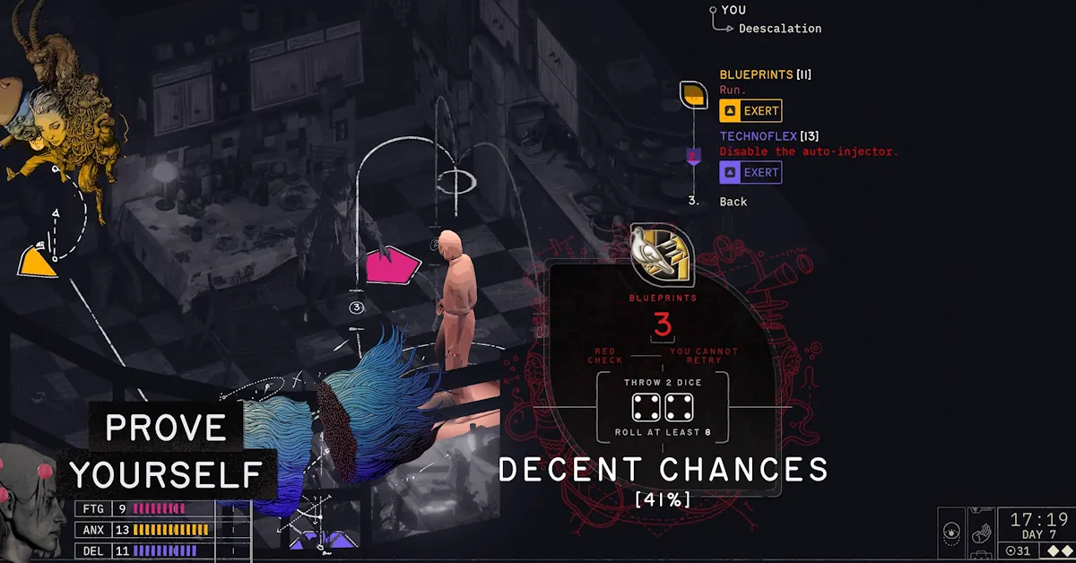 Die psychologische Belastung durch Spionage bildet die zentrale Gameplay-Schleife in Zero Parades
