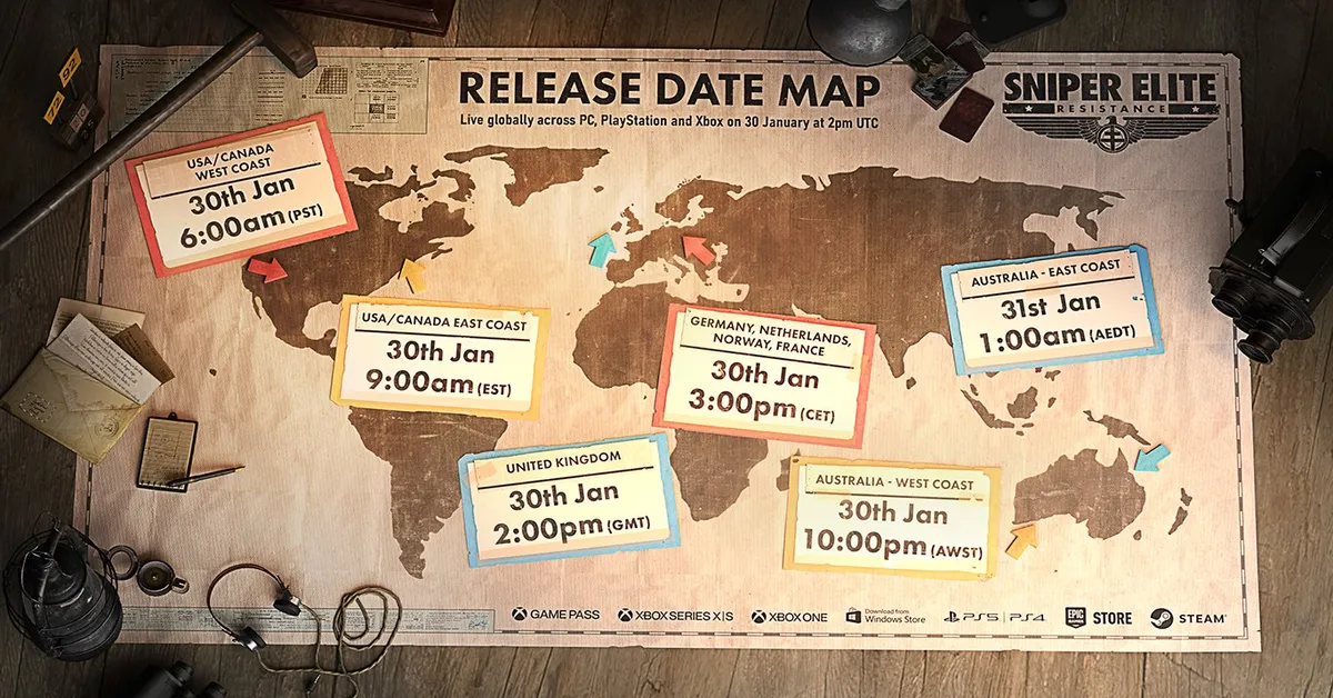 Sniper Elite Resistance Release-Zeit