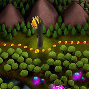 Sparkle 2 Screenshot: Die Weltkarte