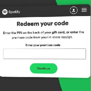 Spotify Gift Card - Code einlösen