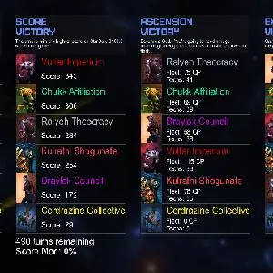 StarDrive 2: Sector Zero - Sieg Statistiken