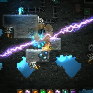 Steamworld Dig - Tesla-Geschütztürme