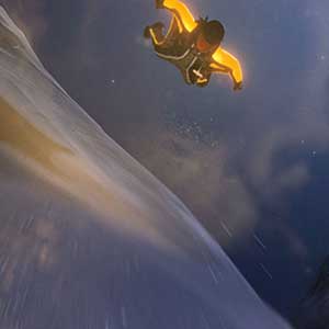 Nacht wingsuit - Seite Glühen an Seite