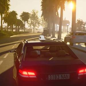 Taxi Life A City Driving Simulator - Straße von Barcelona