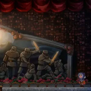 Teslagrad - Wandskulpturen