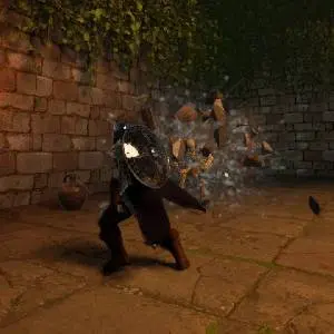 The Curse of Tethria - Dungeon-Mauern