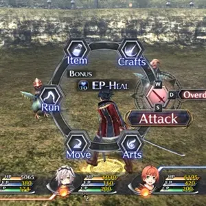 The Legend of Heroes Trails of Cold Steel 2 - Aktionsoptionen