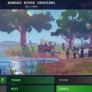 The Oregon Trail - Kansas River Uberqueren