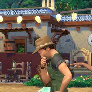 Kaufen Sie einige Lebensmittel zum Essen