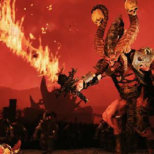 Total War WARHAMMER 3 Skulltaker Omens of Destruction Flammenschwert