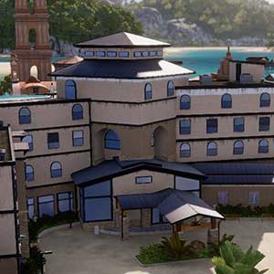 Schönes blaues Haus