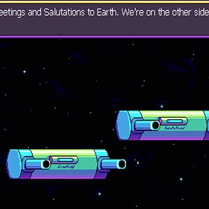 Grüße und Grüße an die Erde