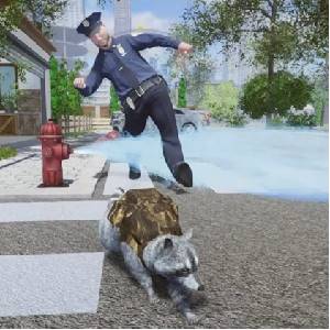 Wanted Raccoon - Polizist