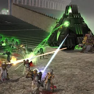 Warhammer 40K: Dawn of War - Definitive Edition - Space Marine und Monolith