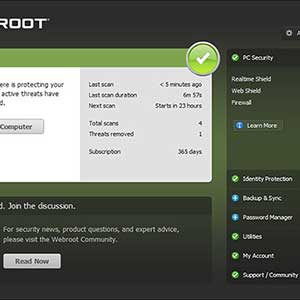 Webroot SecureAnywhere AntiVirus - Geschützt